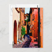 Gasse in Malcesine Briefkaart (Voorkant / Achterkant)
