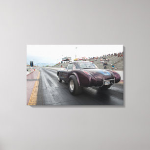 Gasser corvette 1958 canvas afdruk