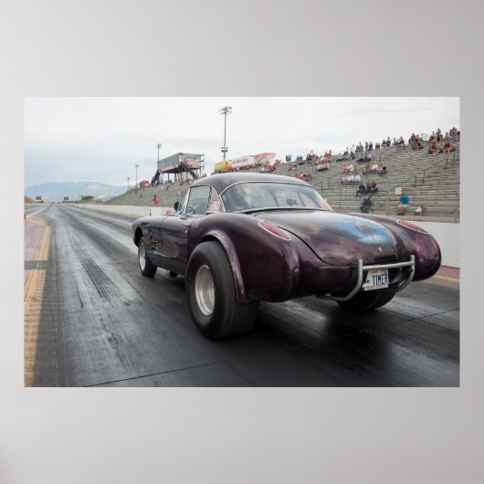 Gasser Corvette 1958 Poster (Voorkant)