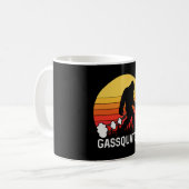 GASSQUATCH Bigfoot Retro fart Design Koffiemok (Voorkant links)
