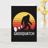 GASSQUATCH Bigfoot voor ontwerp Kaart (Gele Bloem)