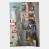 Gasstation - De grote amerikaanse reis 1939 Theedoek (Verticaal)