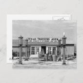 Gasstation - Edcouch, Texas: 1939 Briefkaart (Voorkant / Achterkant)