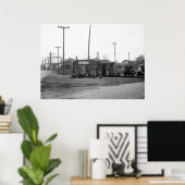 Gasstation en -auto's 1925 poster (Thuiskantoor)