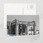 Gasstation Sinclair, 1939 Briefkaart (Voorkant / Achterkant)