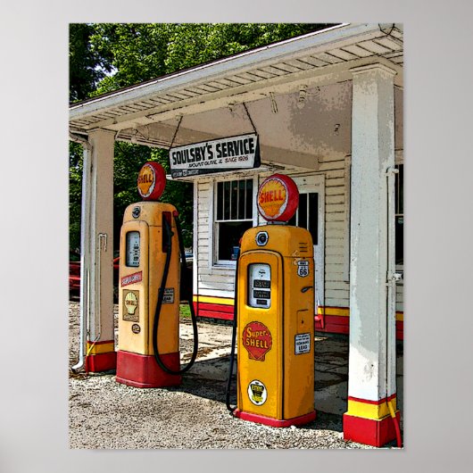 Gasstation Soulsby Poster (Voorkant)