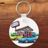 Gasstation Superbird 1970 Sleutelhanger (Voorkant)