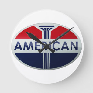 -gasstation van American Gasoline Ronde Klok