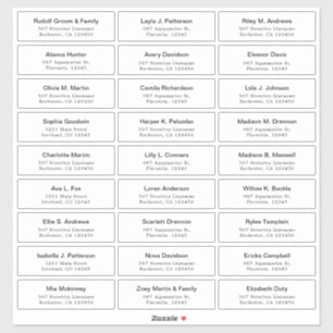  gast Adresetiketten sticker