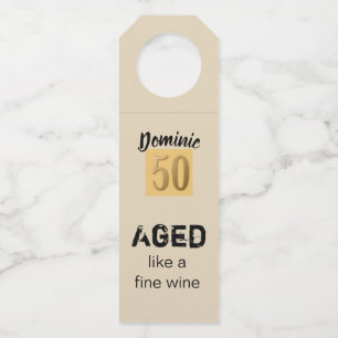 Gast als een fijne wijn flessenhanger