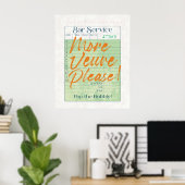 Gast Check Ontvangst Champagne Pop de Bubble Poster (Thuiskantoor)