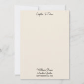 Gast Gouden Ticket Paspoort Boarding Pass Bruiloft Kaart (Achterkant)