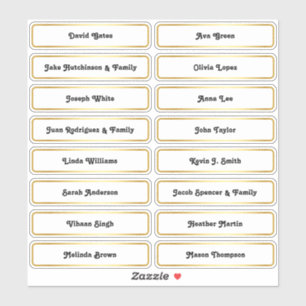 🥂 Gast Namen Bruiloft Zitplattegrond Kaart Sticke Sticker