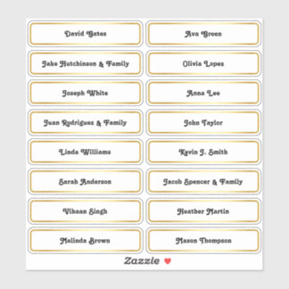 🥂 Gast Namen Bruiloft Zitplattegrond Kaart Sticke Sticker
