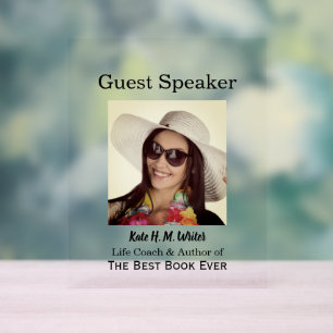Gast Speaker Event Uw foto Acryl Bord