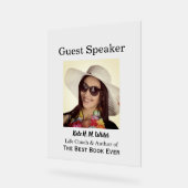 Gast Speaker Event Uw foto Acryl Bord (Hoek)