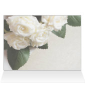 Gast Tafelnummer Kaart Elegant Wit (Binnen Horizontaal (Boven))