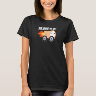 Gast waar is mijn teen truck grappige anatomie han t-shirt