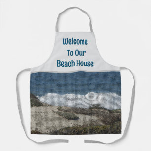 Gast Welkom Kustlandschap Foto Beach House Schort