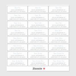 GastAdresetiketten Sticker