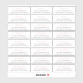 GastAdresetiketten Sticker (Vel)