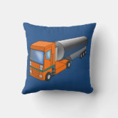 Gastanker Truck Heavy Transporter voor kinderen Kussen (Achterkant)