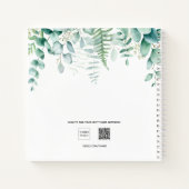 Gastboek bruiloft eucalyptus greenery de heer mrs notitieboek (Achterkant)