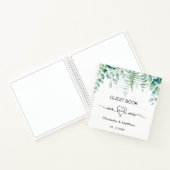 Gastboek bruiloft eucalyptus greenery de heer mrs notitieboek (Binnen)