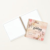 Gastboek bruiloft pampas roos goud notitieboek (Binnen)