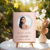 Gastboek Sweet 16 roos gouden zilverfoto Notitieboek