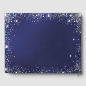 Gastboek verjaardag marine blauwe foto diamanten gastenboek (Achterkant)