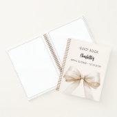 Gastboek Vrijgezellenfeest boog crème beige Notitieboek (Binnen)