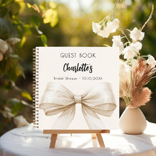 Gastboek Vrijgezellenfeest boog crème beige Notitieboek