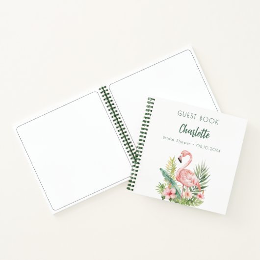 Gastboek vrijgezellenfeest roze flamingo notitieboek (Binnen)