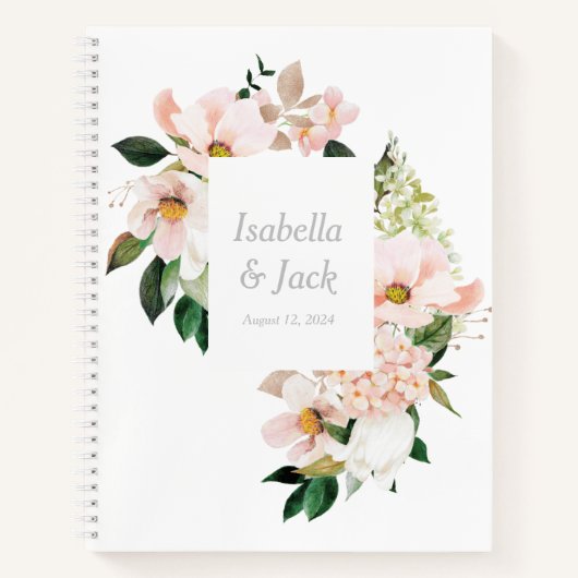 Gastboek waterverf bloemen notitieboek (Voorkant)