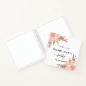 Gastboekbachelorette party pampas gras roos notitieboek (Binnen)