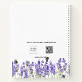 Gastboekbaptisme lavender violet meel notitieboek (Achterkant)