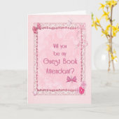 Gastboekbediende Kaart (Gele Bloem)