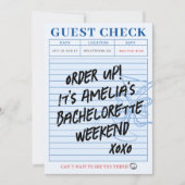Gastcheck Bachelorette Cocktail Weekend Kaart (Voorkant)