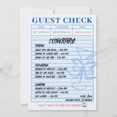 Gastcheck Bachelorette Cocktail Weekend Kaart (Achterkant)