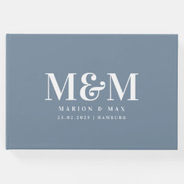 Gästebuch Dusty Blue 01 Gastenboek