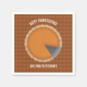 Gasten Thanksgiving Pie Dinner Party Servet (Voorkant)