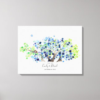 Gastenboek Alternatief - Canvas - Romantisch bos