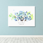 Gastenboek Alternatief - Canvas - Romantisch bos Afdruk (Insitu (Houten vloer))