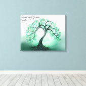 Gastenboek Alternatieve levensboom Canvas Afdruk (Insitu (Houten vloer))