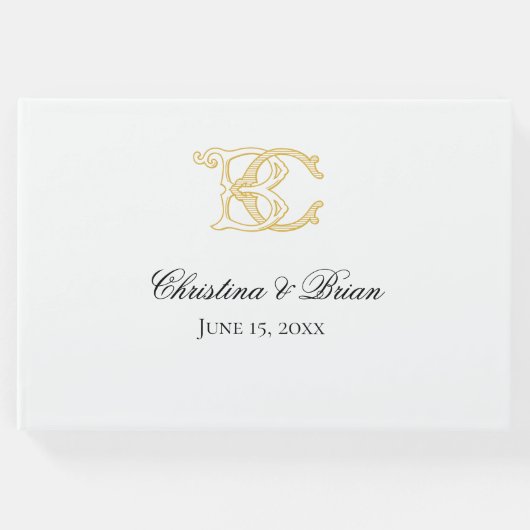 Gastenboek BC Monogram of CB Monogram (Voorkant)