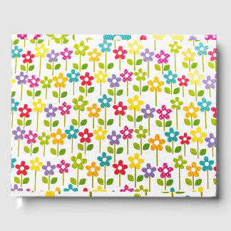 Gastenboek Kleurrijk Bloemontwerp