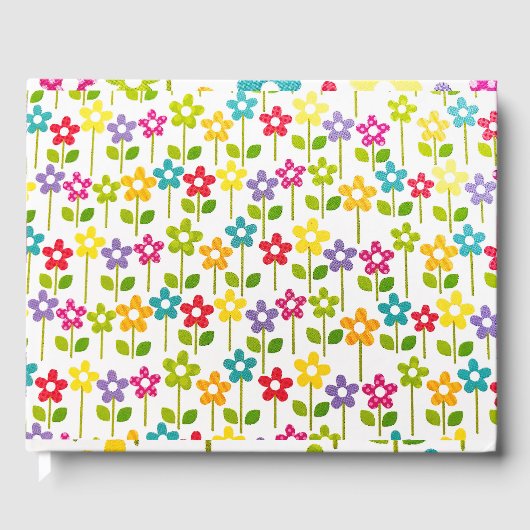 Gastenboek Kleurrijk Bloemontwerp (Voorkant)