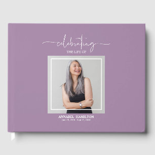 Gastenboek met kalligrafie foto herinnering