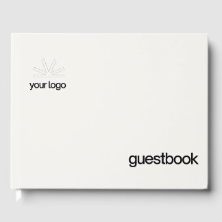 Gastenboek met logo hostel bed & ontbijt info